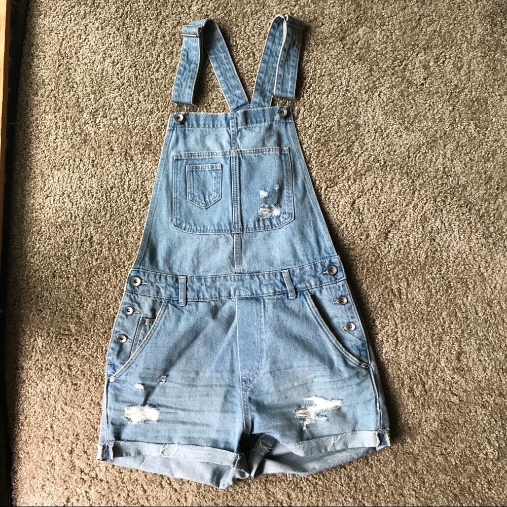 H&M Denim Overall Shorts